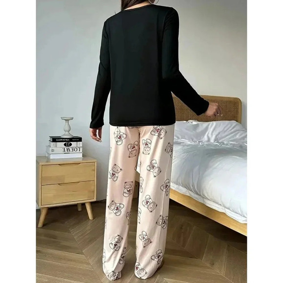 Long Sleeve Pajamas Size 8/10 - Picture 3 of 7